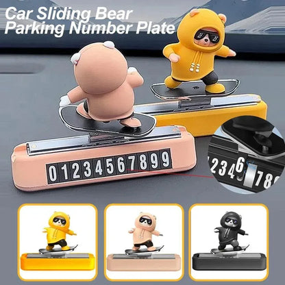 Skateboard Bear Dashboard Ornament