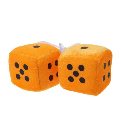 Fuzzy Dice Rearview Mirror Hanger – Pair