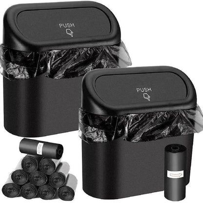 Compact Car Trash Can & Liner Refill Options