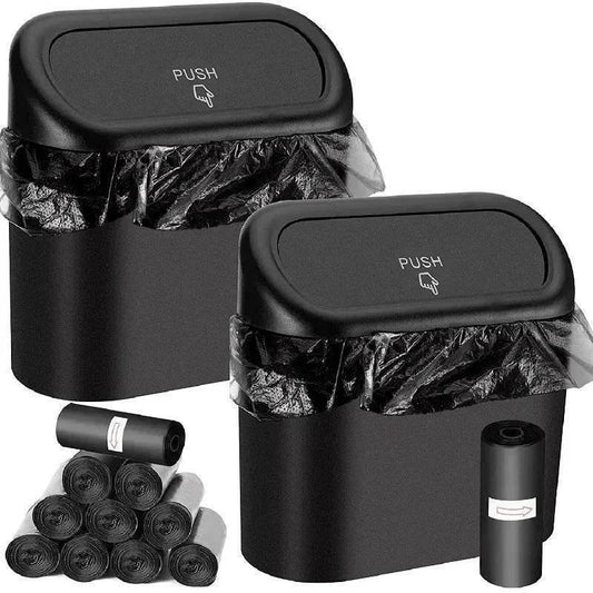 Compact Car Trash Can & Liner Refill Options