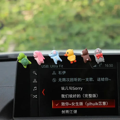 6-Piece Mini Turtle Car Decoration Set