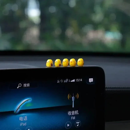 5-Piece Mini Duck Car Ornament Set