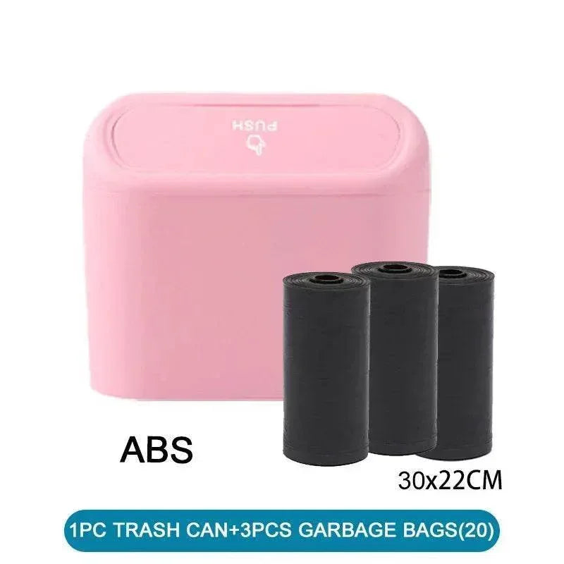 Compact Car Trash Can & Liner Refill Options