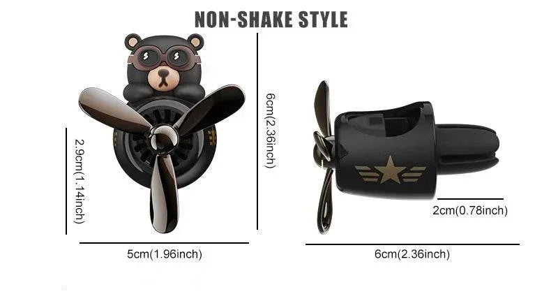 Pilot Bear Rotating Vent Air Freshener