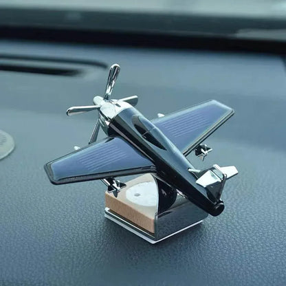 Solar Airplane Dashboard Air Freshener