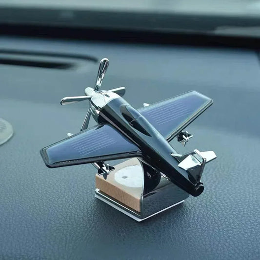 Solar Airplane Dashboard Air Freshener