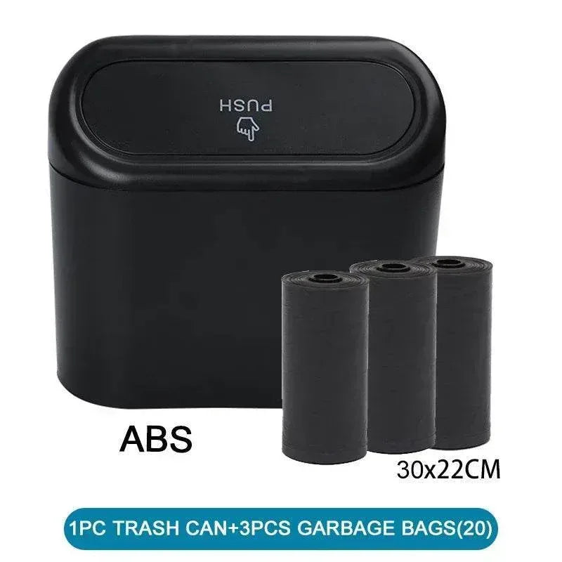 Compact Car Trash Can & Liner Refill Options