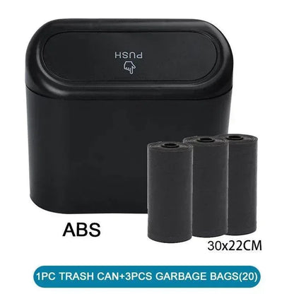 Compact Car Trash Can & Liner Refill Options