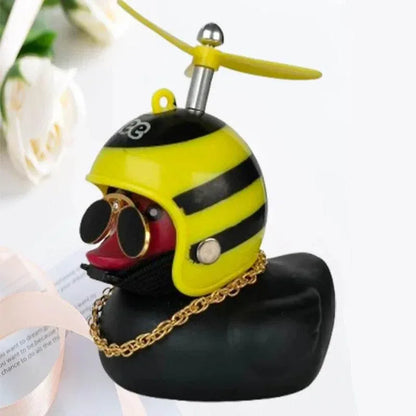 Helmet Duck Car Pendant