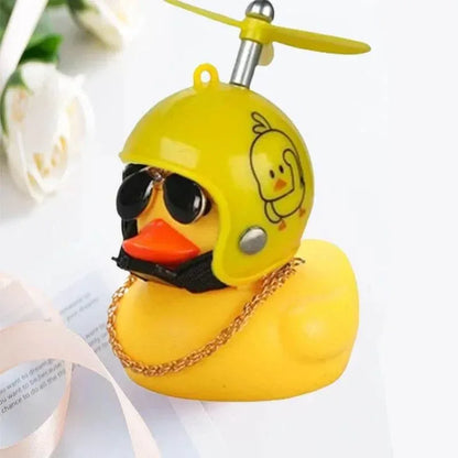 Helmet Duck Car Pendant