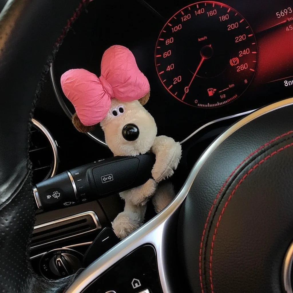 Plush Turn Signal & Wiper Lever Companion