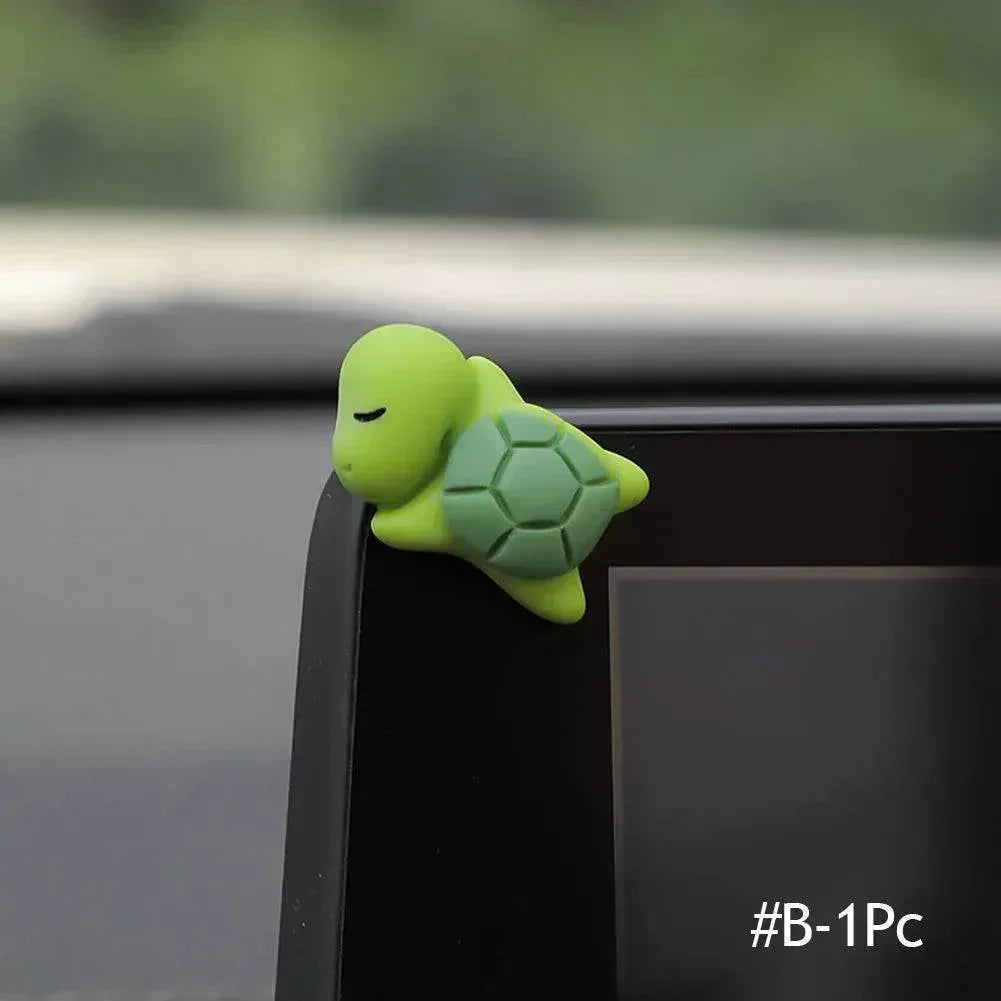 6-Piece Mini Turtle Car Decoration Set