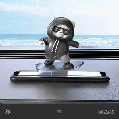 Skateboard Bear Dashboard Ornament