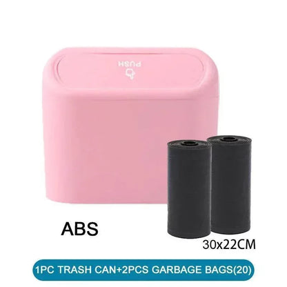 Compact Car Trash Can & Liner Refill Options