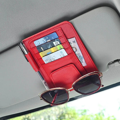 Multi-Pocket Car Visor Organizer