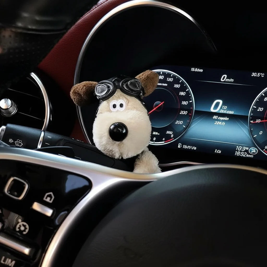 Plush Turn Signal & Wiper Lever Companion