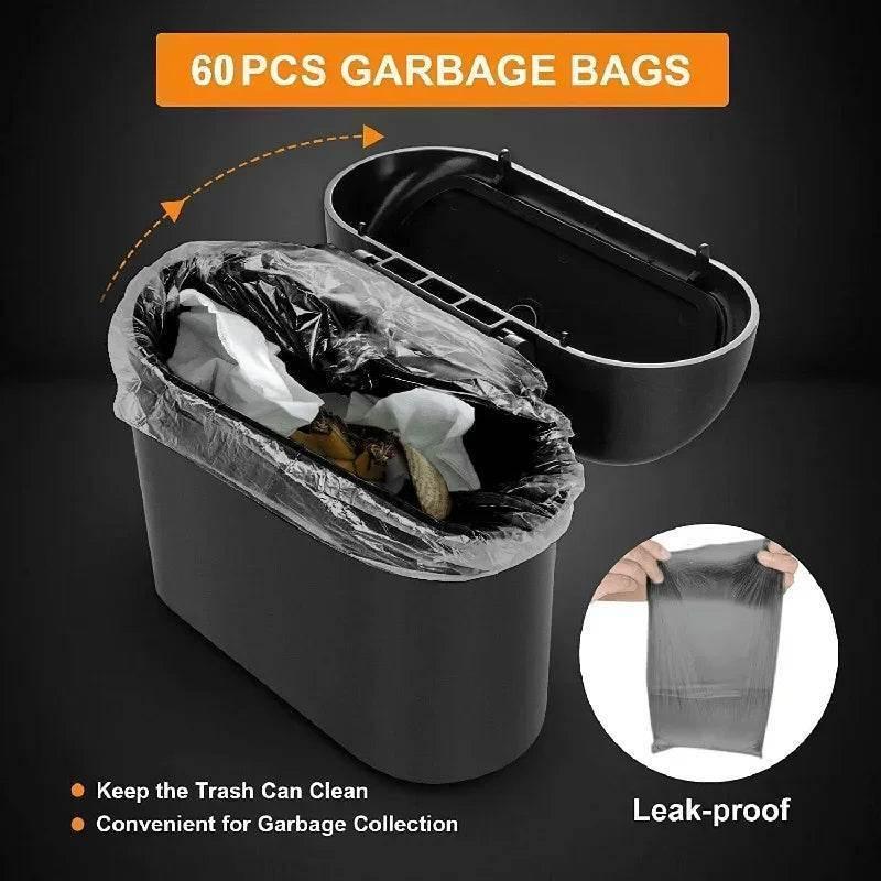 Compact Car Trash Can & Liner Refill Options