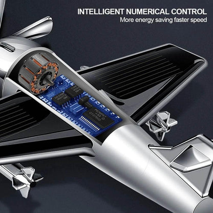 Solar Airplane Dashboard Air Freshener
