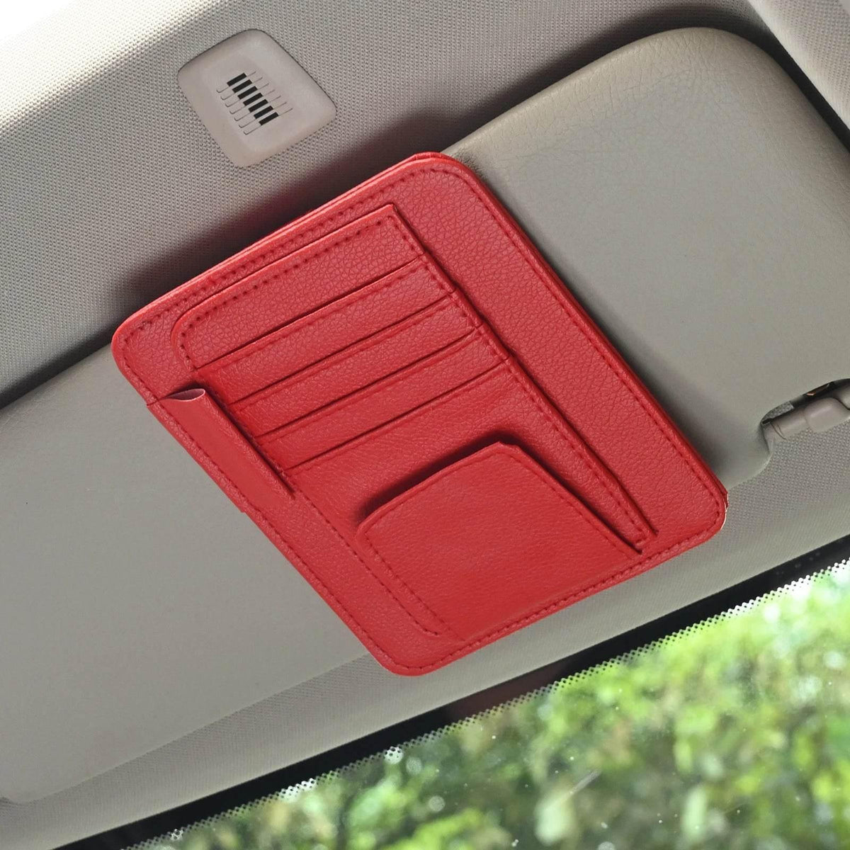 Multi-Pocket Car Visor Organizer