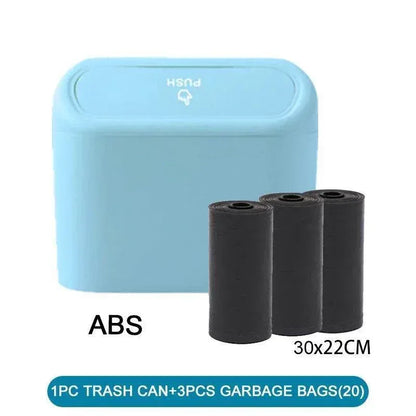 Compact Car Trash Can & Liner Refill Options