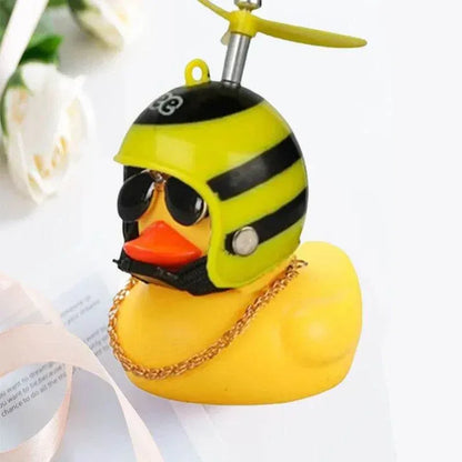 Helmet Duck Car Pendant