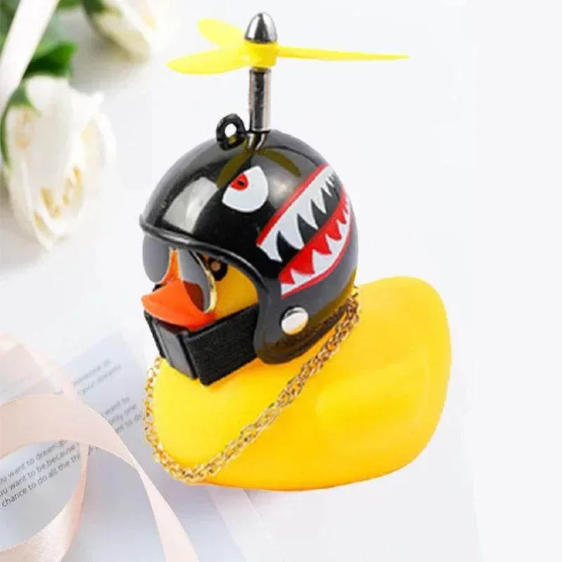 Helmet Duck Car Pendant