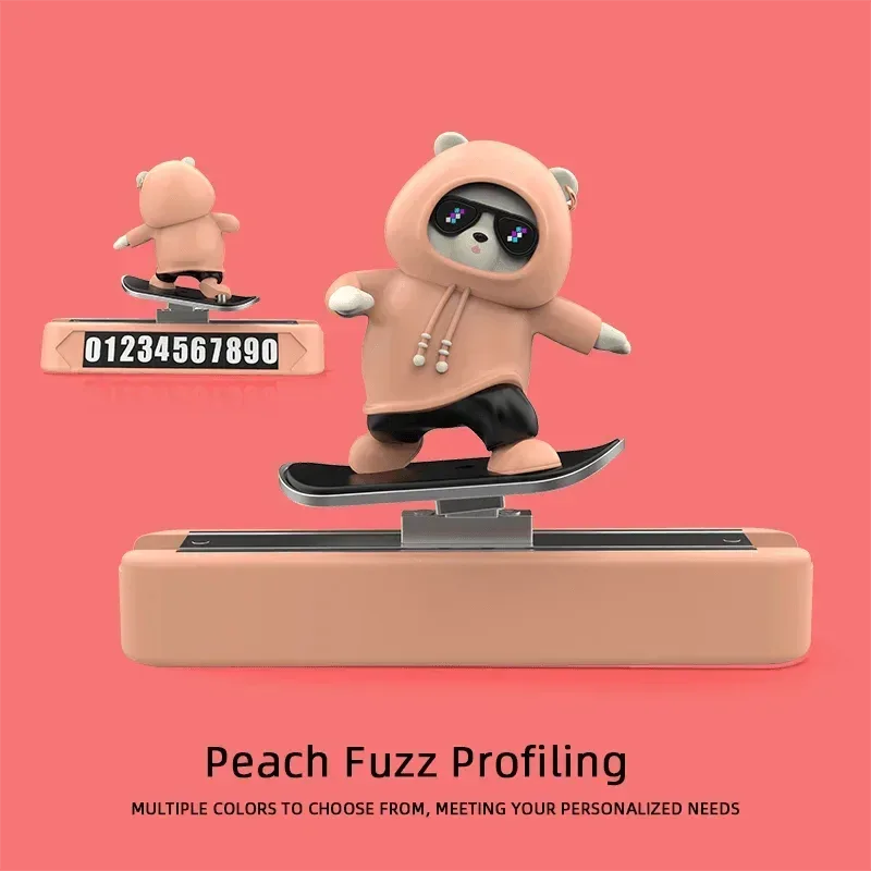 Skateboard Bear Dashboard Ornament
