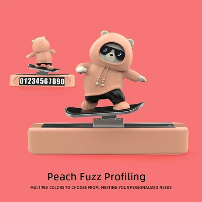Skateboard Bear Dashboard Ornament