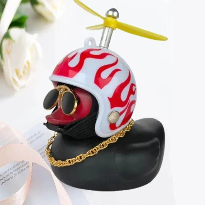 Helmet Duck Car Pendant