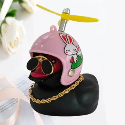 Helmet Duck Car Pendant