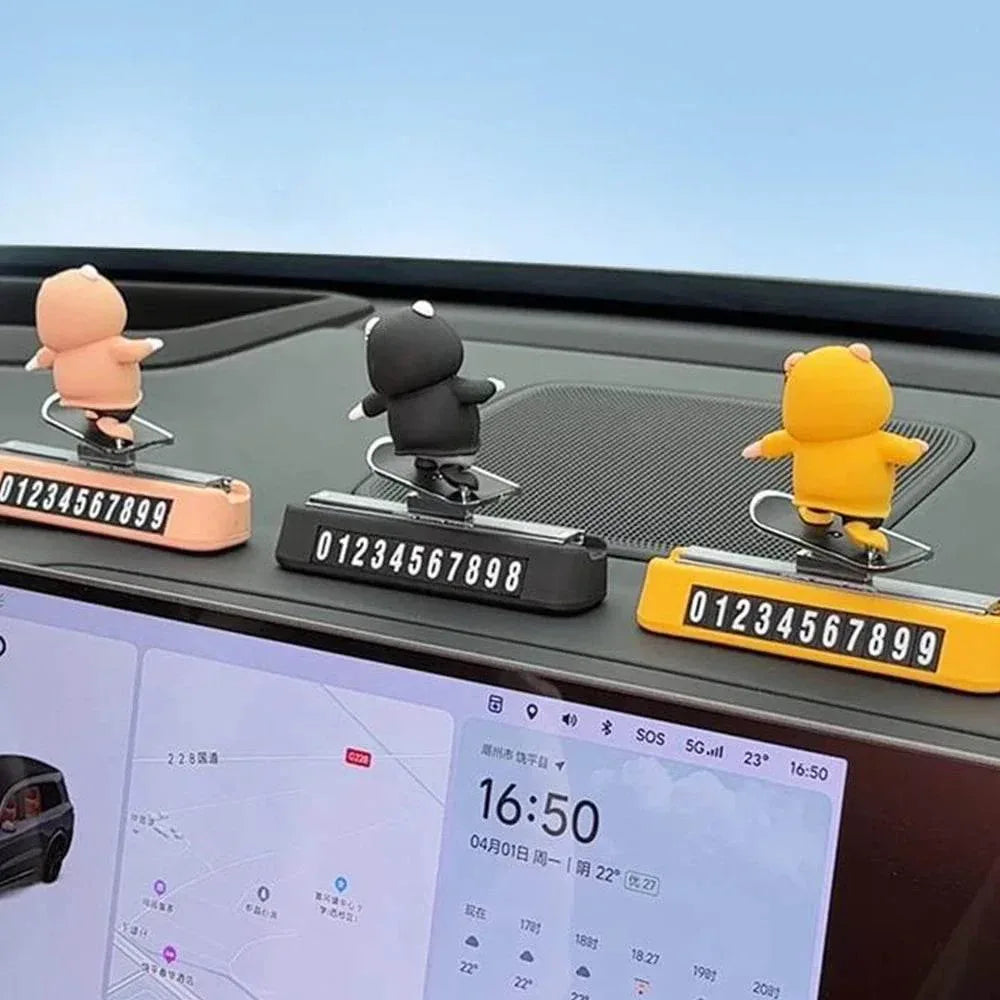 Skateboard Bear Dashboard Ornament