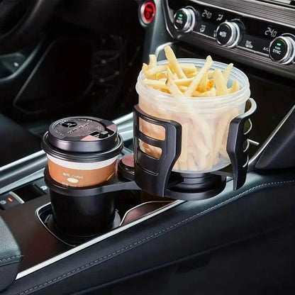 Rotating Dual Car Cup Holder Expander