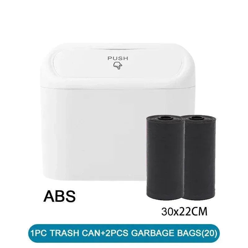 Compact Car Trash Can & Liner Refill Options