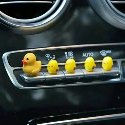 5-Piece Mini Duck Car Ornament Set