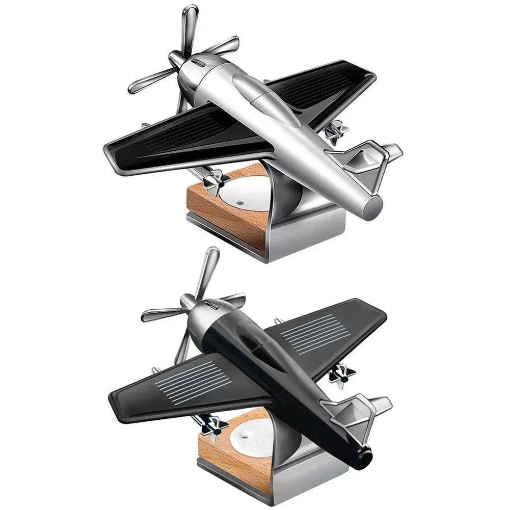 Solar Airplane Dashboard Air Freshener