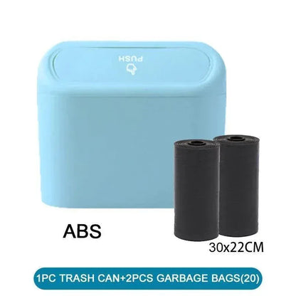 Compact Car Trash Can & Liner Refill Options