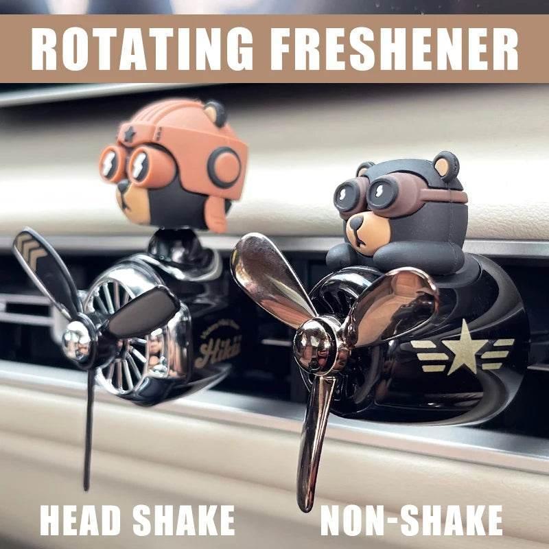 Pilot Bear Rotating Vent Air Freshener