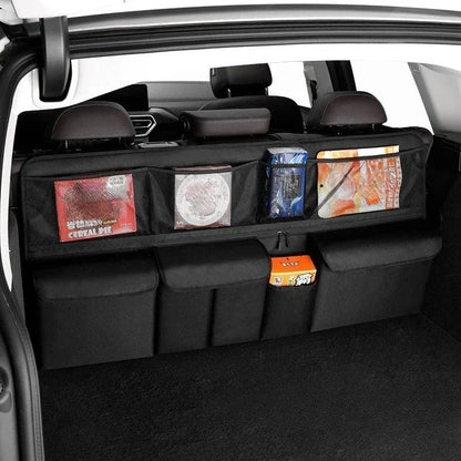 9-Pocket Hanging Car Trunk Organizer – Space-Saving Oxford Storage