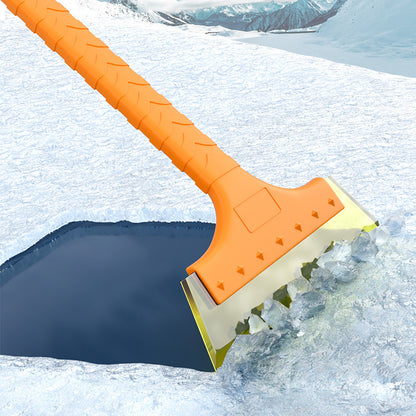 Long-Handle Silicone Ice Scraper for Car Windshields