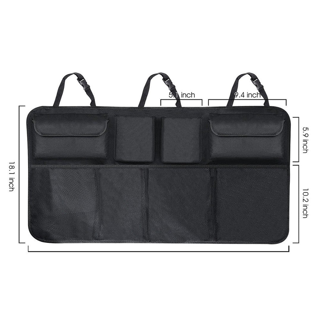 Hanging Car Trunk Organizer – Multi-Pocket Backseat Storage