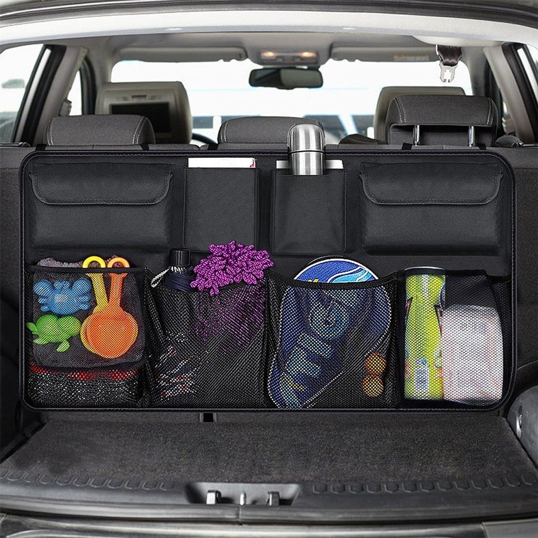 Hanging Car Trunk Organizer – Multi-Pocket Backseat Storage